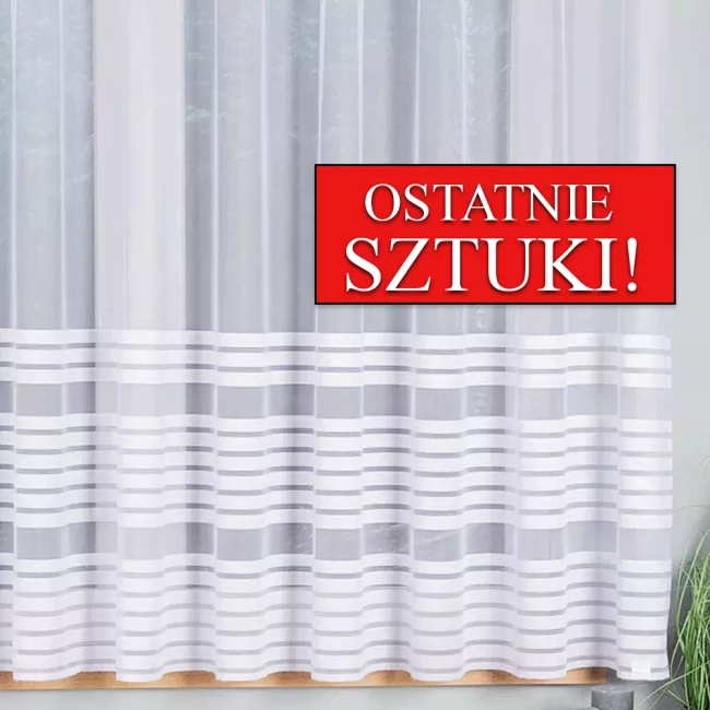 Firana krótka do parapetu NINA - ostatnie sztuki - Firana gotowa już uszyta